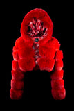 CROPPED HOODED FOX FUR