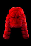 CROPPED HOODED FOX FUR